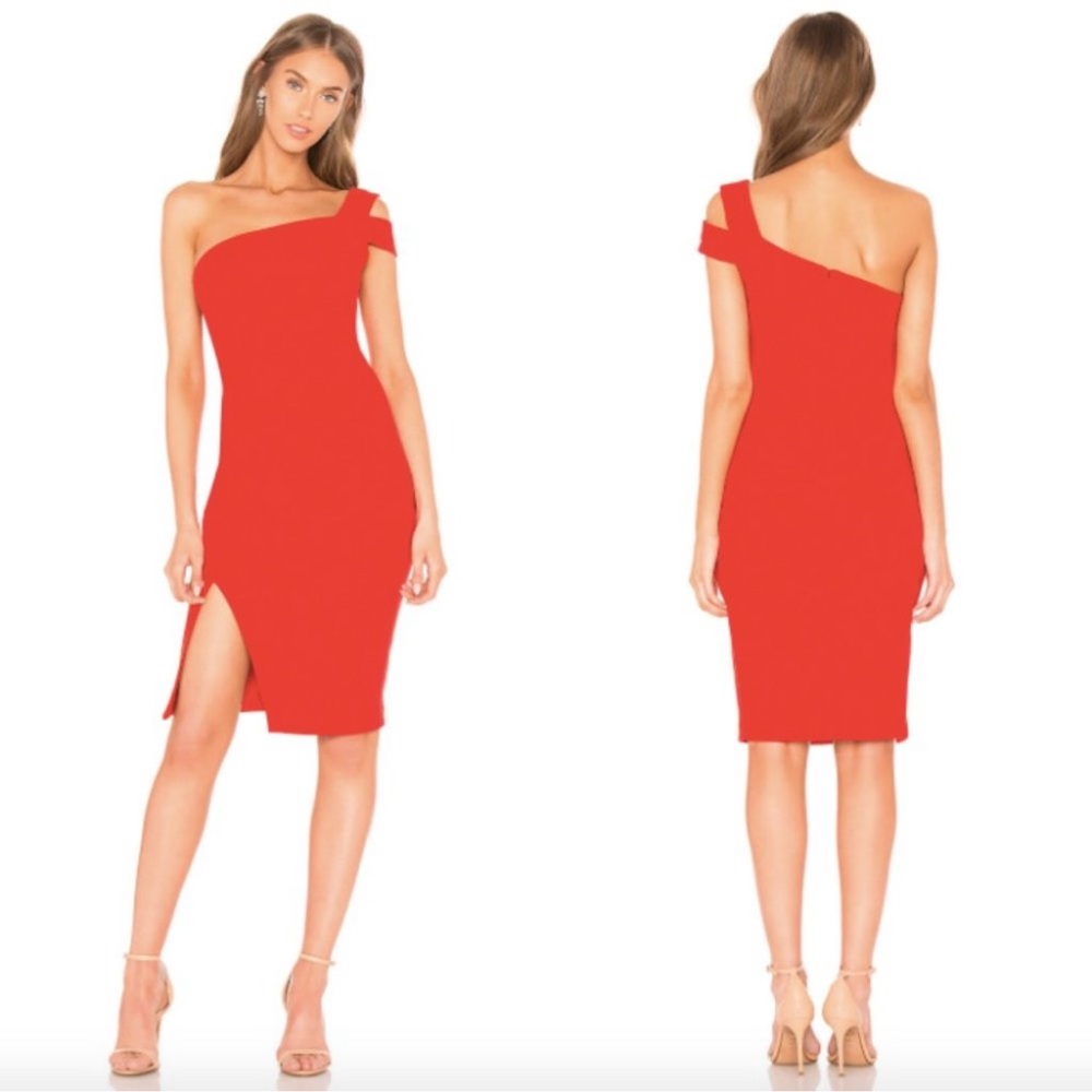 Likely PACKARD DRESS, color Scarlet, size 4
